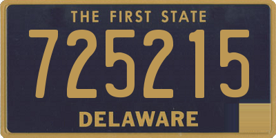DE license plate 725215