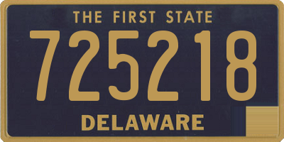 DE license plate 725218