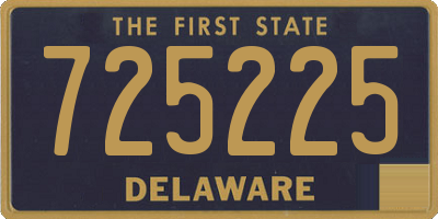 DE license plate 725225