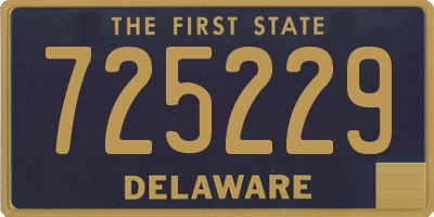 DE license plate 725229