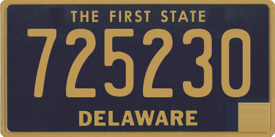 DE license plate 725230