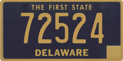 DE license plate 72524