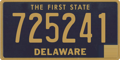 DE license plate 725241