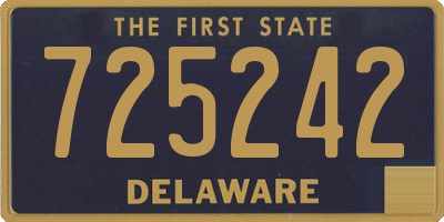 DE license plate 725242