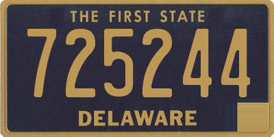 DE license plate 725244