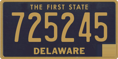 DE license plate 725245