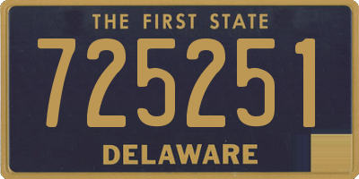 DE license plate 725251