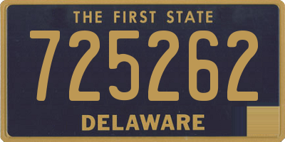 DE license plate 725262