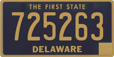 DE license plate 725263