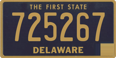 DE license plate 725267