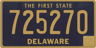 DE license plate 725270