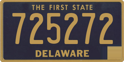 DE license plate 725272