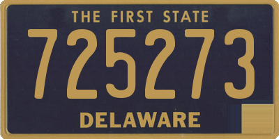DE license plate 725273
