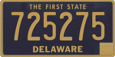DE license plate 725275