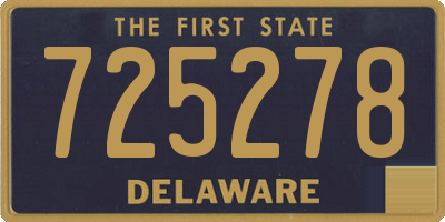 DE license plate 725278