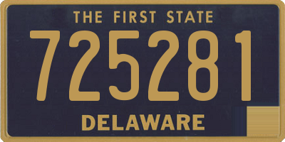 DE license plate 725281