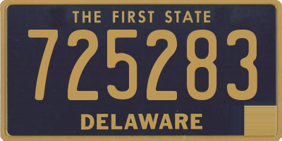 DE license plate 725283