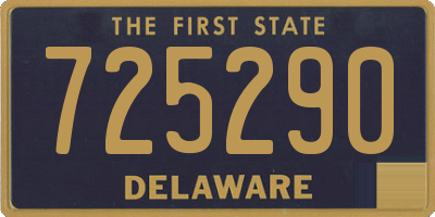 DE license plate 725290