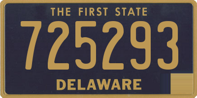 DE license plate 725293