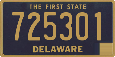 DE license plate 725301