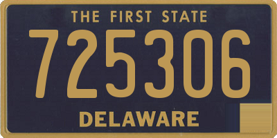 DE license plate 725306