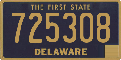 DE license plate 725308