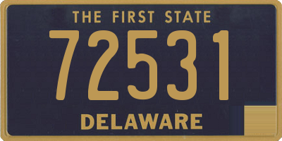 DE license plate 72531