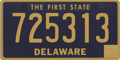 DE license plate 725313