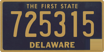 DE license plate 725315