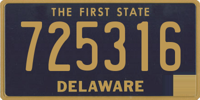 DE license plate 725316