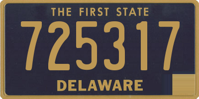DE license plate 725317