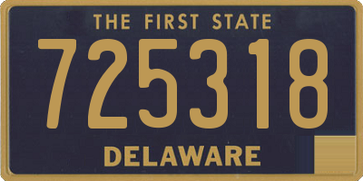 DE license plate 725318