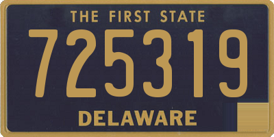 DE license plate 725319