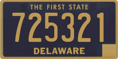 DE license plate 725321