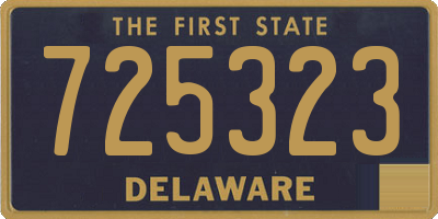 DE license plate 725323