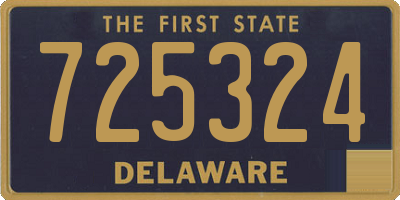 DE license plate 725324