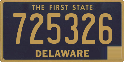 DE license plate 725326