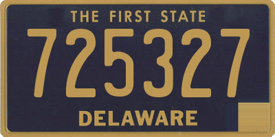 DE license plate 725327