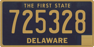 DE license plate 725328