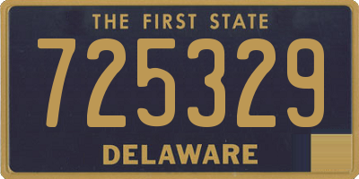 DE license plate 725329