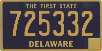 DE license plate 725332