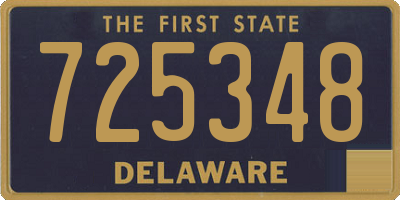 DE license plate 725348
