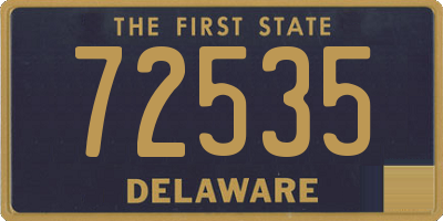 DE license plate 72535