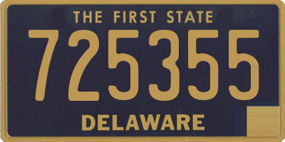 DE license plate 725355