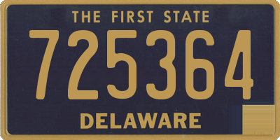 DE license plate 725364