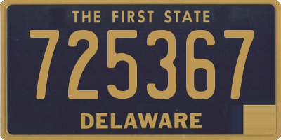 DE license plate 725367