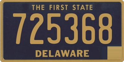 DE license plate 725368