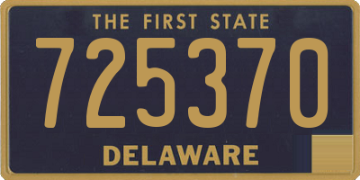 DE license plate 725370