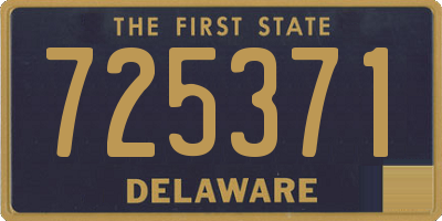 DE license plate 725371