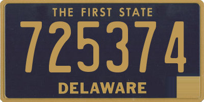 DE license plate 725374